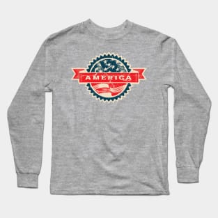 America Travel Tag Long Sleeve T-Shirt